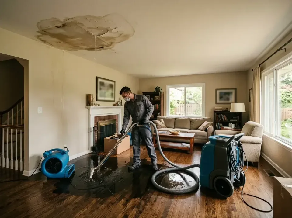 attic-pipe-burst-ceiling-drip-008 — frequently asked questions, Water Damage Restoration & Carpet Care in Cockeysville, MD